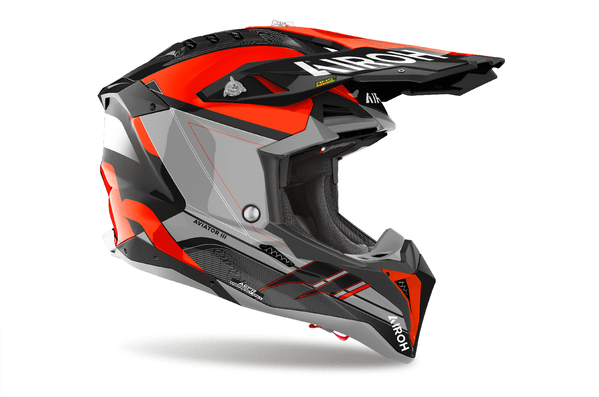 Casco para Moto Airoh Aviator 3 Saber Orange Gloss